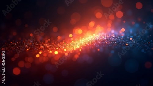 Abstract background with colorful light texture. Generative Ai.