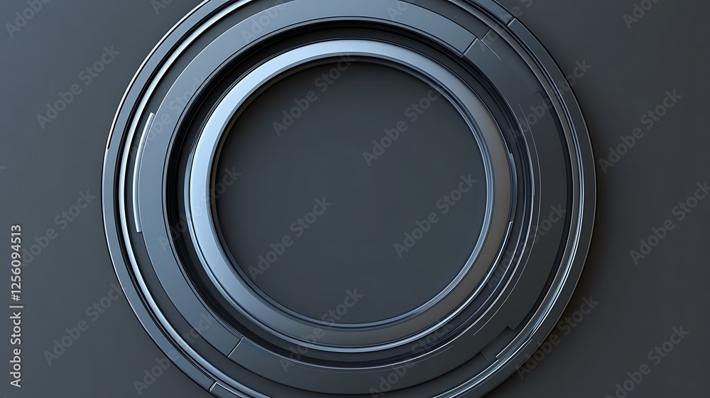 Circular tech frame, dark background Circular tech frame, dark background