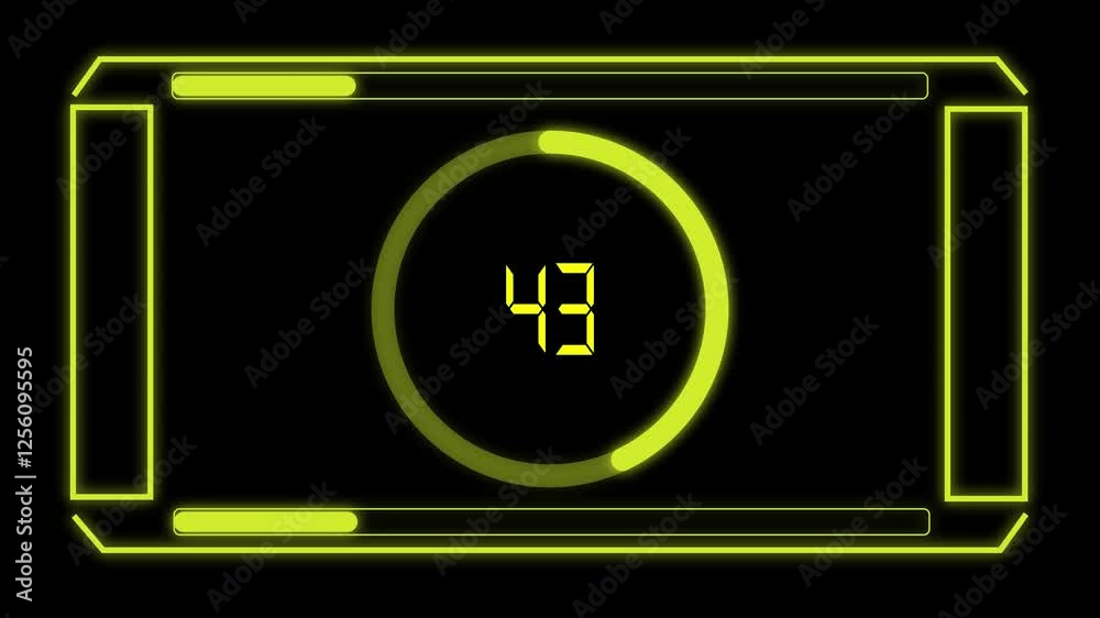 Hud and Circle loading bar 100% animation black background,4k animation video. HUD. Intelligent concept of wireless communication video Hud and Circle loading bar 100% animation black background,4k animation video. HUD. Intelligent concept of wireless communication video