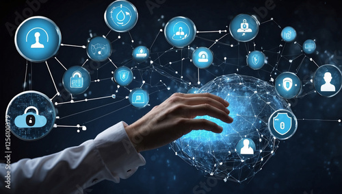 Understanding the Zero Trust Security Concept: A Person Engaging with Digital Protection Measures