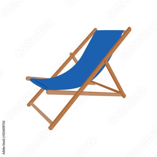 Deck Chair, Holidays Vector Illustration