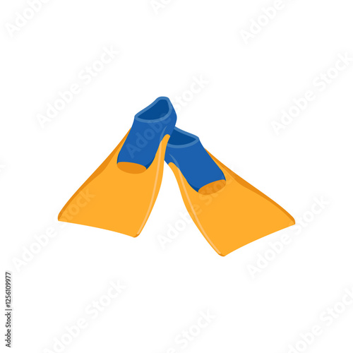 Swim Fins, Holidays Vector Illustration