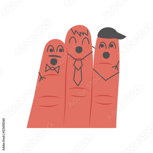 Happy Friendship Day, Holidays Vector Illustration