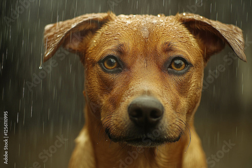 Dog In Sprinkler