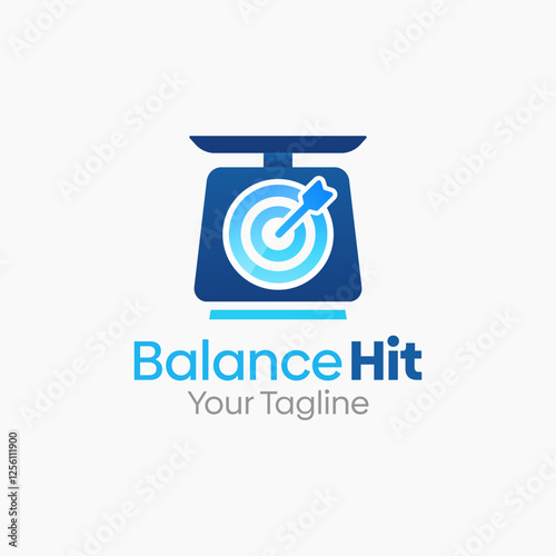 Balance Hit Logo Design Template. Good for Business, Agency, Community and Organization