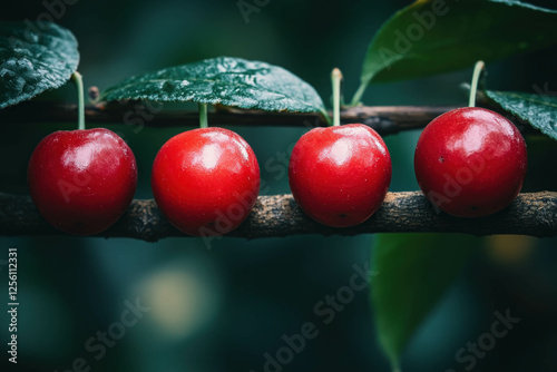 The Ripe Berries Of The Cha...