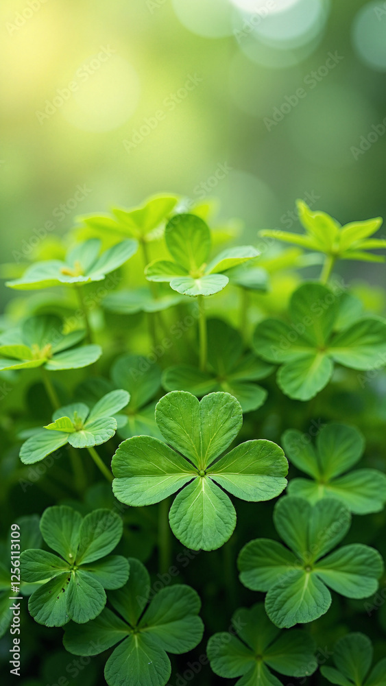 Vibrant Green Clover Leaves Illustration: Perfect for St. Patrick's Day Marketing, Nature-Themed Designs & Eco-Friendly Branding Vibrant Green Clover Leaves Illustration: Perfect for St. Patrick's Day Marketing, Nature-Themed Designs & Eco-Friendly Branding