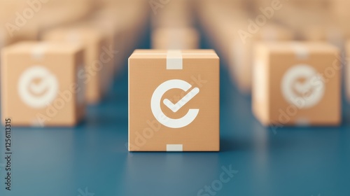 Packed Goods in a Modern Warehouse with Efficient Commerce Setup