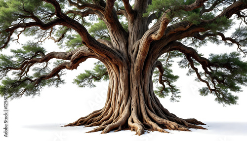 El Árbol del Tule, a Mexican cypress with the world’s widest trunk, perfect for botanical and tourism visuals. photo