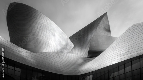 Modern architecture exterior, abstract, city building, daylight, urban landscape, photo use, architectural design, photo