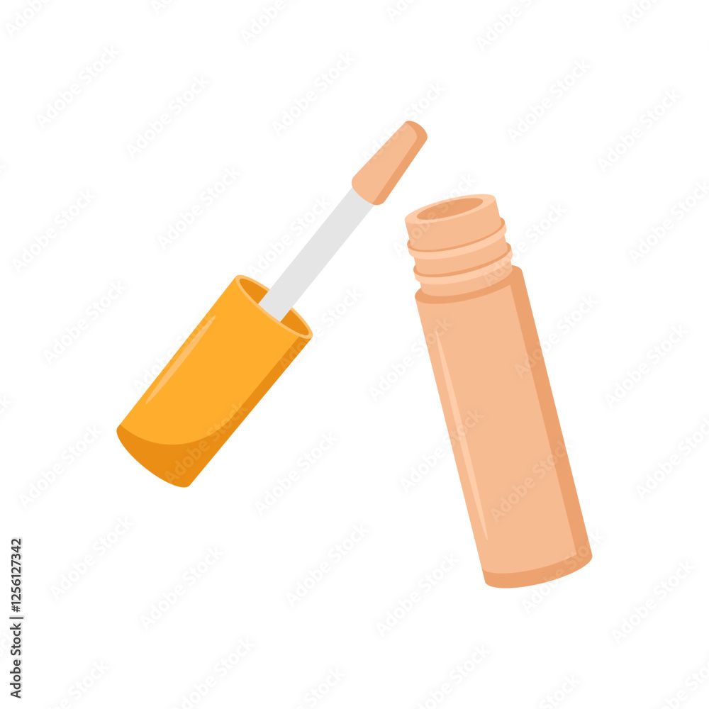 Concealer, Cosmetics Vector Illustration Isolated Concealer, Cosmetics Vector Illustration Isolated