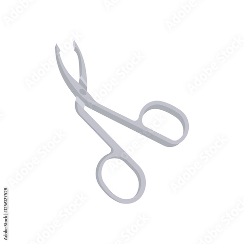 Eyebrow Plucker, Cosmetics Vector Illustration Isolated