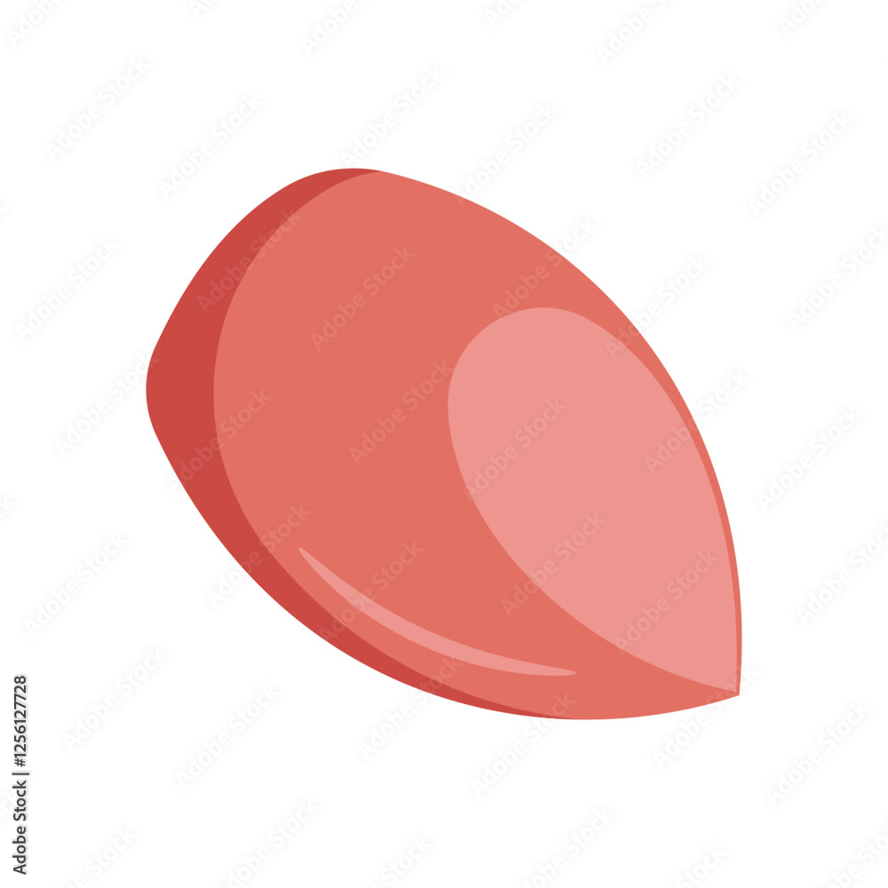 Makeup Sponge, Cosmetics Vector Illustration Isolated Makeup Sponge, Cosmetics Vector Illustration Isolated