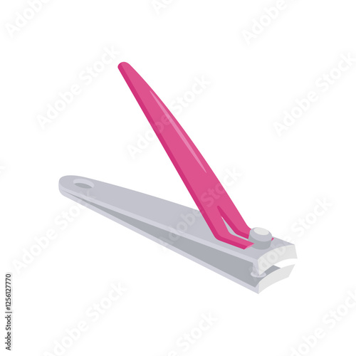 Nail Cutter, Cosmetics Vector Illustration Isolated