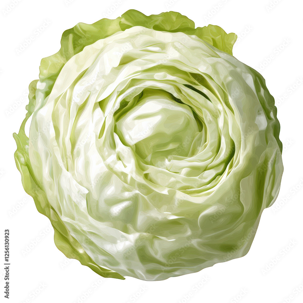 Fototapeta premium A green cabbage
