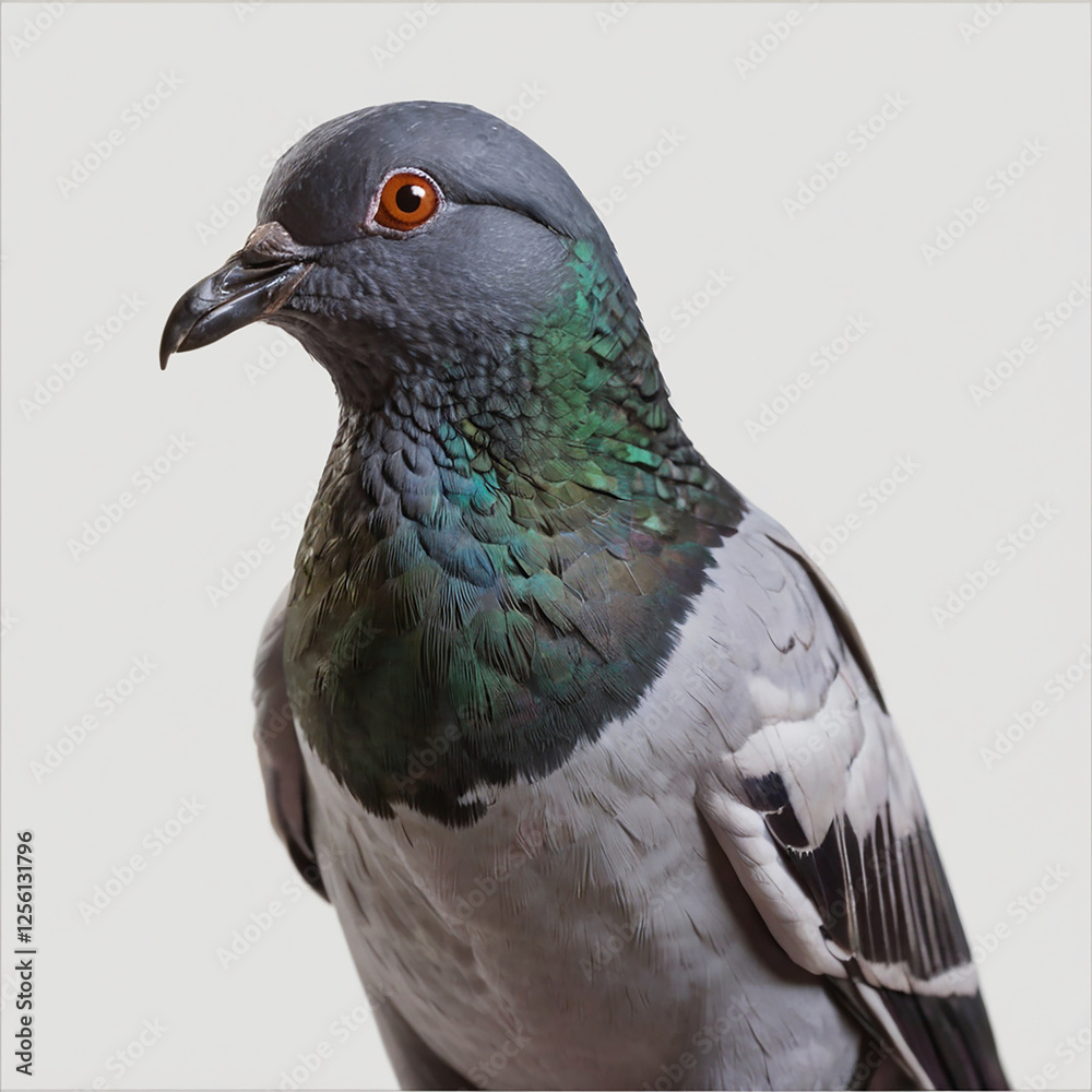 Fototapeta premium Sleek Racing Homer Pigeon: A Portrait of Speed and Grace