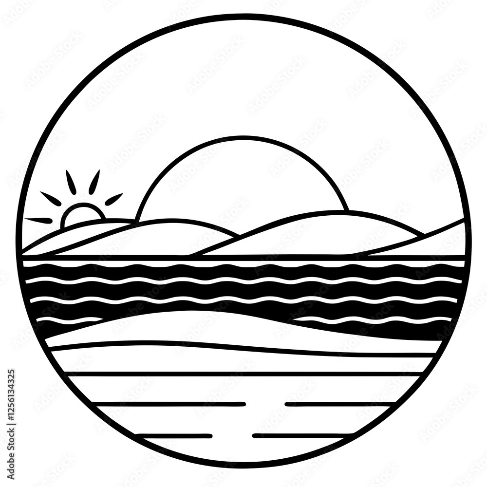 Fototapeta premium vector illustration of a fish