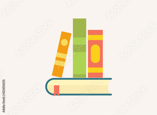 Illustration of an Stack of Books