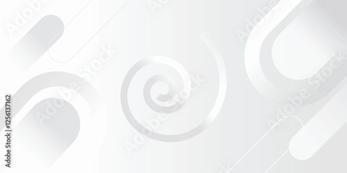Abstract white background. Minimal geometric white light background abstract vector.