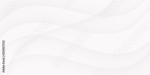 abstract white background wave gradient shape luxury wallpaper vector
