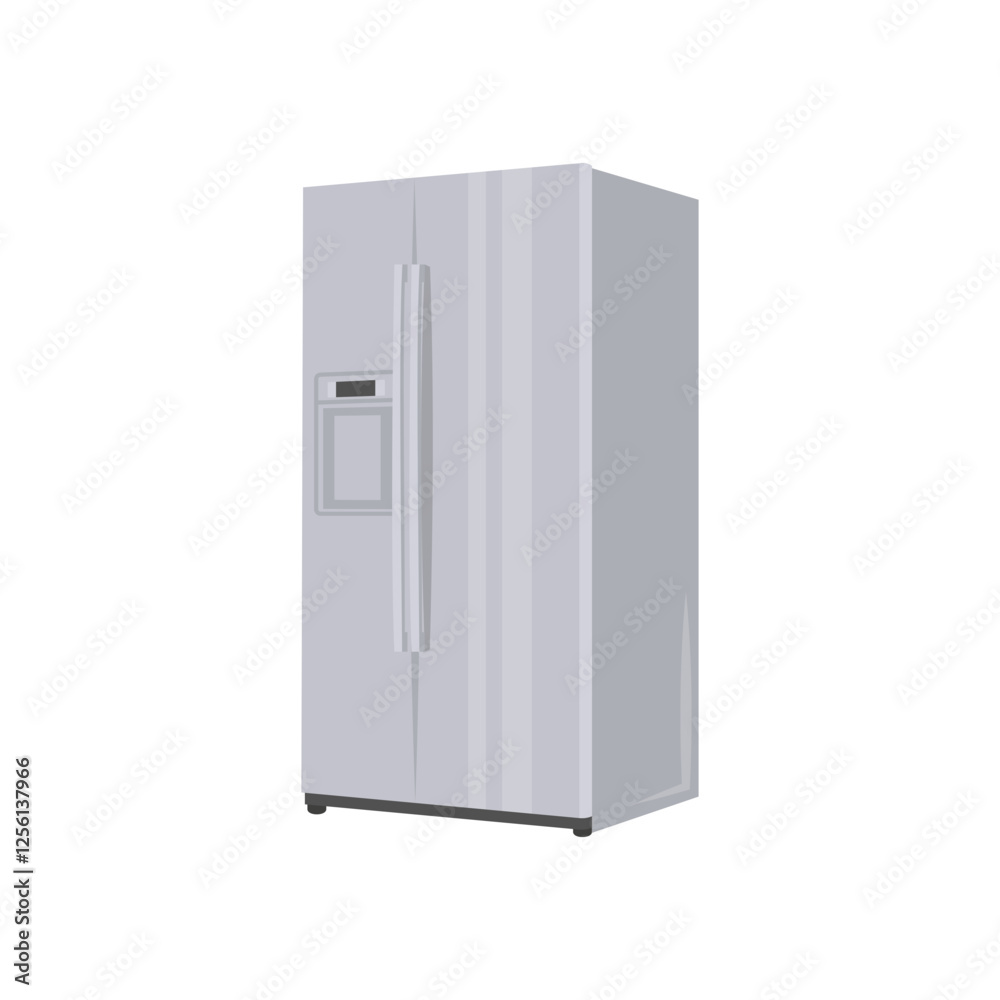 Fridge, Kitchen Vector Illustration Isolated Fridge, Kitchen Vector Illustration Isolated