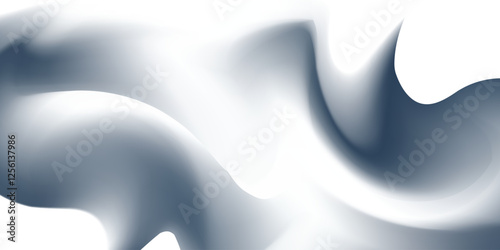 Blue white gradient abstract pattern studio background Light gives luxurious shine. Walls and floor of room sparkling, flat metal, with deep curves and dimensions. cool tone, feeling of water.