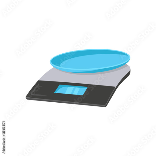 Kitchen Scale, Kitchen Vector Illustration Isolated