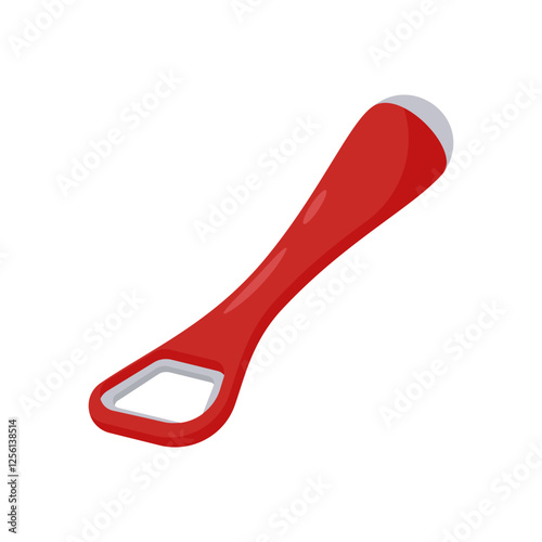 Bottle Opener, Kitchen Vector Illustration Isolated