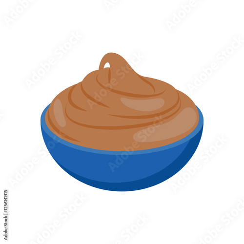 Chocolate Cream, Sweets Vector Illustration Isolated