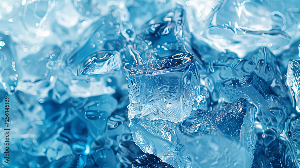 Transparent Blue Ice Cave Illuminated by Natural Light Transparent Blue Ice Cave Illuminated by Natural Light