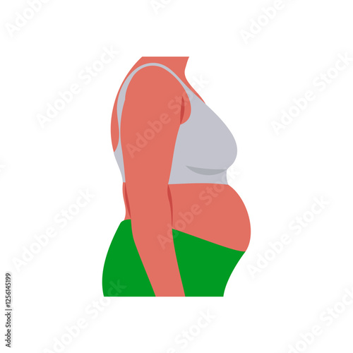 Metabollic, Disorder, Disability Vector Illustration Isolated