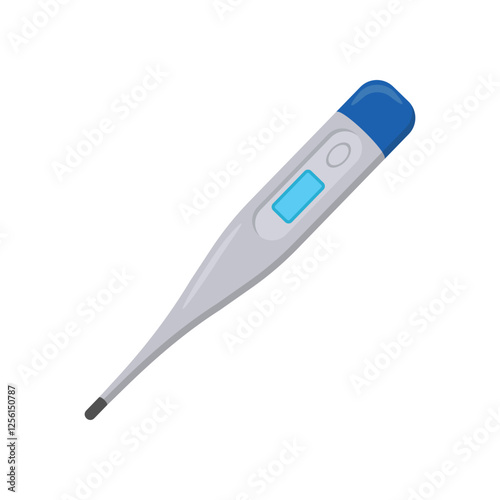 Thermometer, Medicine Flat Vector Illustration - Isolated