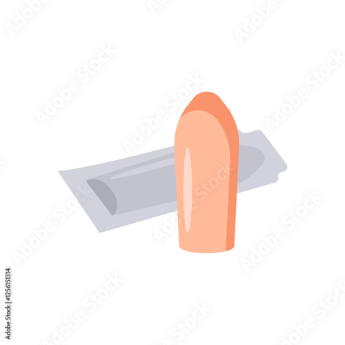 Suppository, Medicine Flat Vector Illustration - Isolated