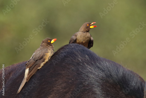 Gelbschnabel-Madenhacker / Yellow-billed oxpecker / Buphagus africanus photo