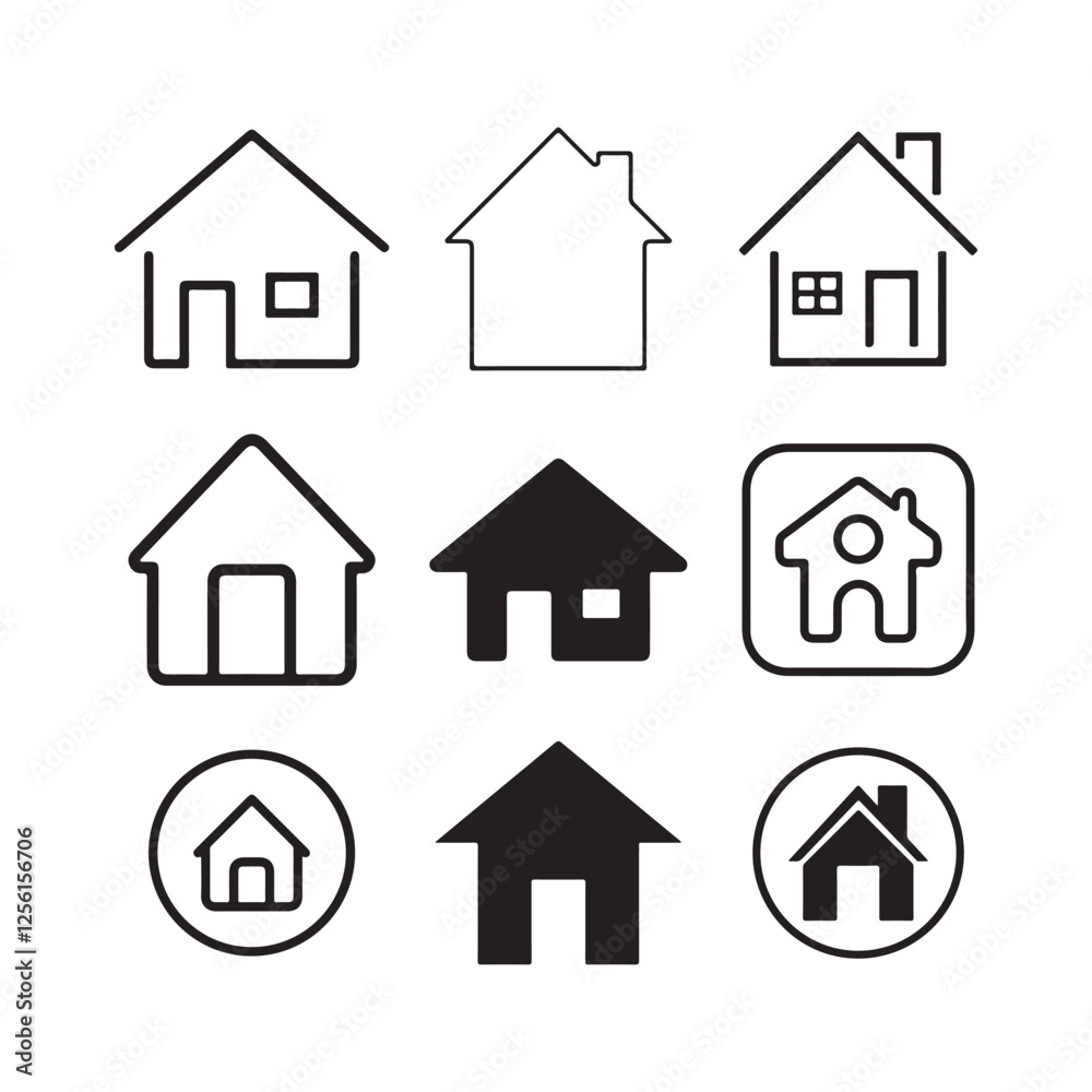 Real Estate Icon Set Vector Real Estate Icon Set Vector