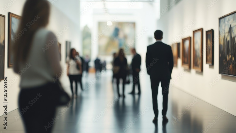 Art Gallery Exploration: A Blurred Glimpse into Cultural Appreciation Art Gallery Exploration: A Blurred Glimpse into Cultural Appreciation