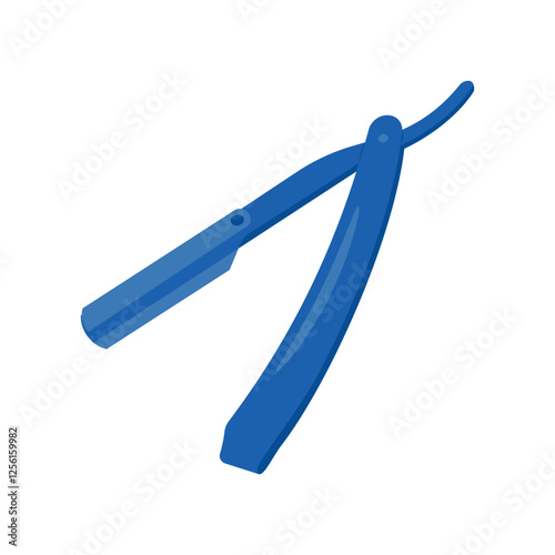 Saloon Razor, Beauty and Spa Vector isolated Illustration