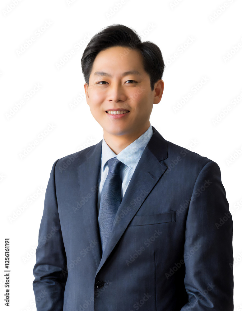 Portrait of only one Man. White Background. Portrait of only one Man. White Background.