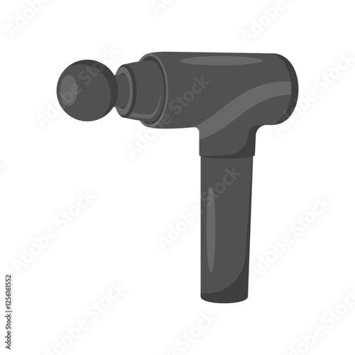 Massage Gun, Beauty and Spa Vector isolated Illustration