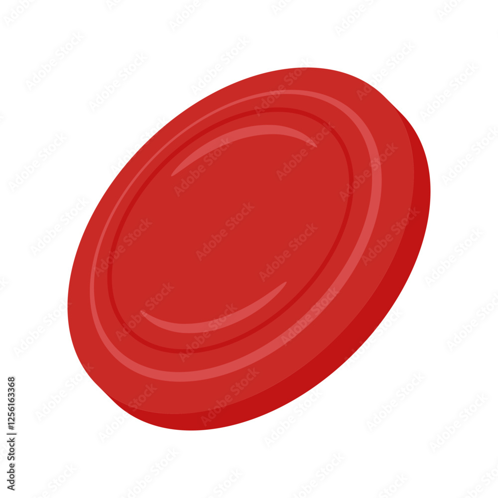Frisbee, Summer Flat Vector Illustration. Isolated Frisbee, Summer Flat Vector Illustration. Isolated