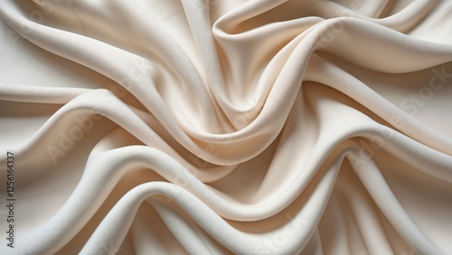 An Abstract macro image of flowing fabric curtains.