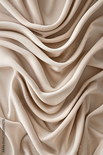 An Abstract macro image of flowing fabric curtains.