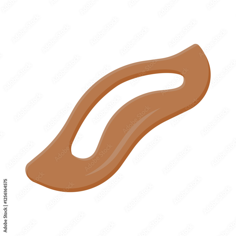Gua Sha Massager flat vector illustration isolated Gua Sha Massager flat vector illustration isolated