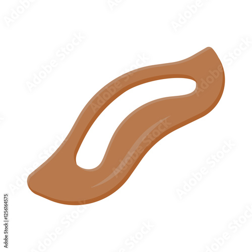 Gua Sha Massager flat vector illustration isolated