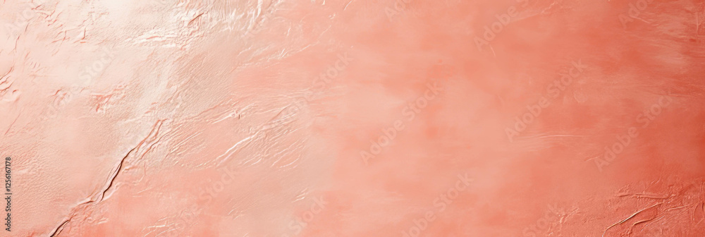 Fototapeta premium Light peach cement wall texture on white background offers a smooth and polished finish