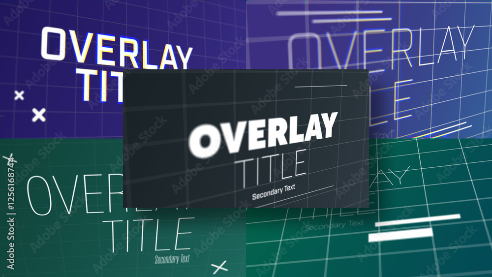 3D Animated Text Display | 3D Motion Titles with Control Panels Stock ...