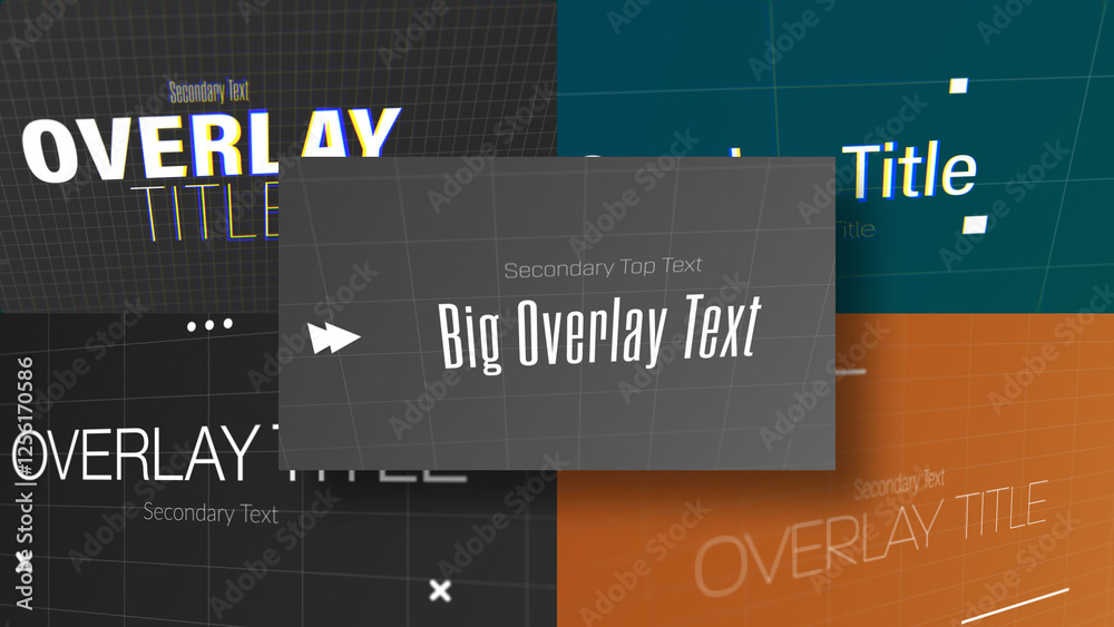 3D Sleek Text Reveal | 3D Motion Titles with Control Panels Stock ...
