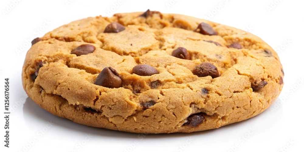 Chocolate Chip Cookie on White Background Chocolate Chip Cookie on White Background