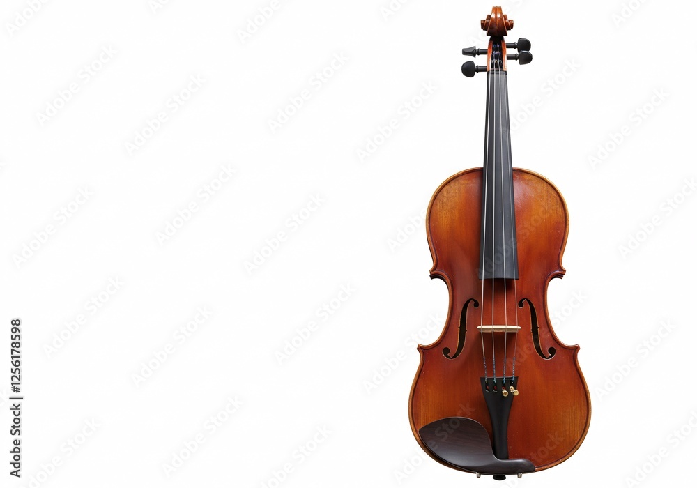 Fototapeta premium Violin on white background
