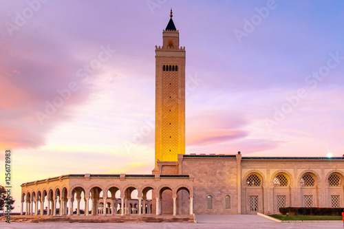 Mosque Malik ibn Anas in Carthage, Tunisia, North Africa